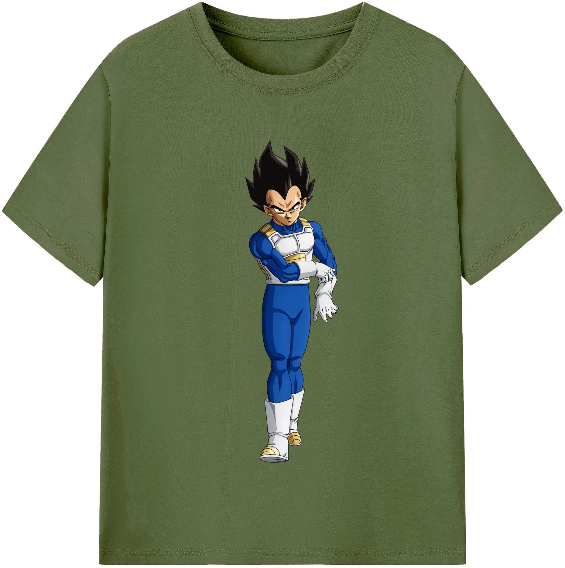 （画像用） ドラゴンボール ベジータ四世（Bejīta Yonsei）DRAGON BALL Vegeta IV 綿100％半袖Tシャツ（フロントプリント）